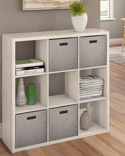 ClosetMaid 4589 Decorative Open Back 9-Cube Storage Organizer, Bleached Walnut - LeafyLoom