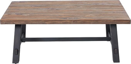 Alaterre Furniture Adam 48" L Solid Wood Coffee Table - LeafyLoom