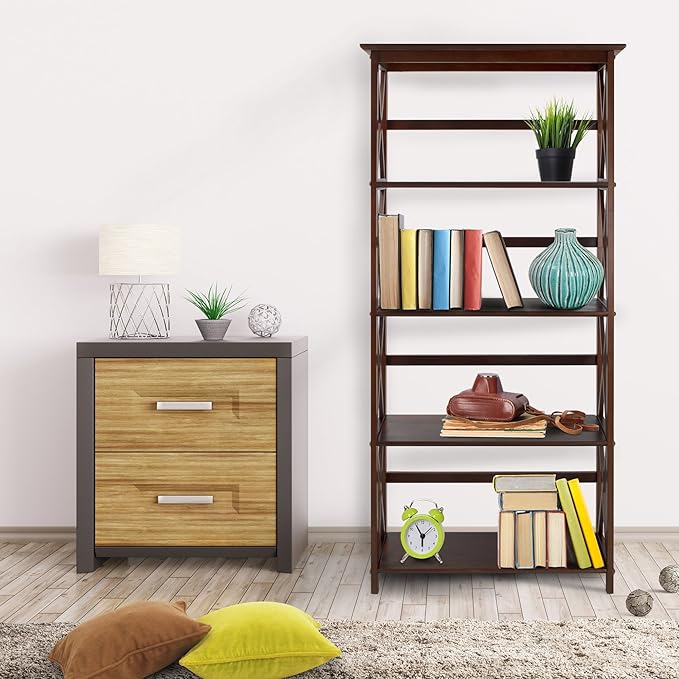 Casual Home Shelf Bookcase - LeafyLoom
