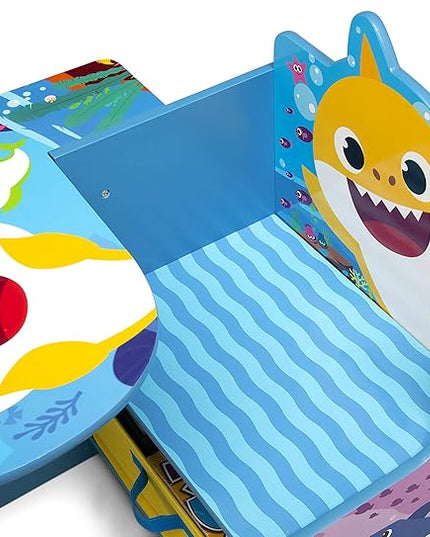 Baby Shark Chair Desk with Storage Bin - Ideal for Arts & Crafts, Snack Time, Homeschooling, Homework & More by Delta Children - LeafyLoom