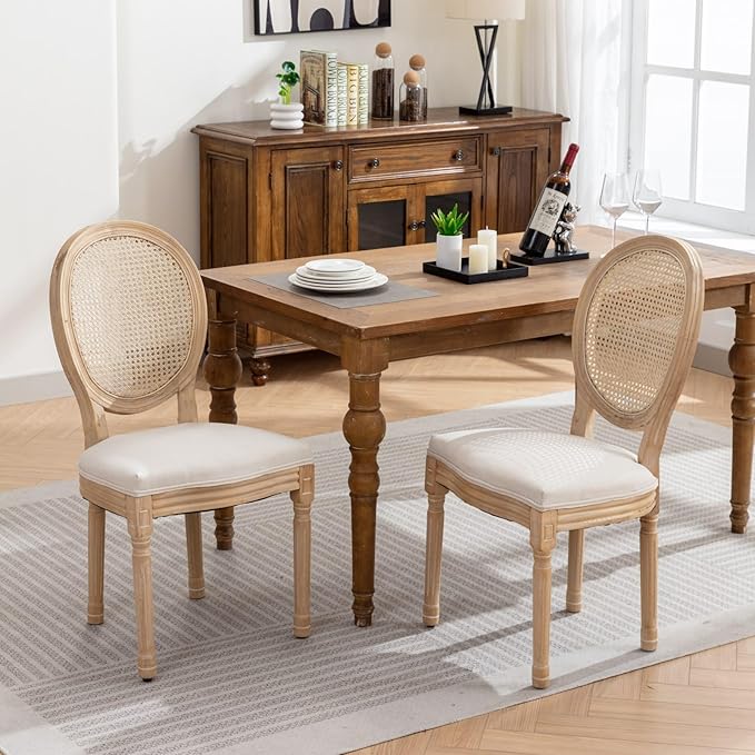 NicBex Haerin-SD-00124-LWJ Dining Chairs, 23"x19.3"x37.8", Beige - LeafyLoom