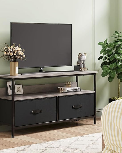 IDEALHOUSE Dresser TV Stand 50 Inch Entertainment Center with Storage TV Stand for Bedroom Small TV Stand Dresser with Drawers and Shelves, TV & Media Console Table Furniture for Living Room, Black - LeafyLoom