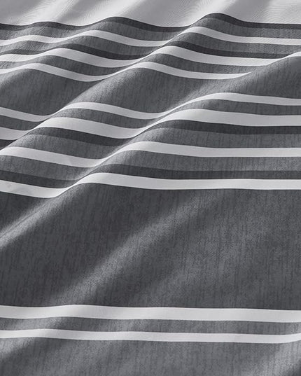 Bedsure Bed in a Bag King 7 Pieces - Striped Beddding sets, King Comforter Sets with Comforter, Fitted Sheet, Flat Sheet, Pillowcase & Shams - LeafyLoom