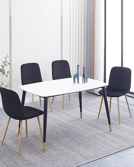 NicBex Haerin-SD-00382-LWJ Dining Chairs, 22.8"x17.7"x33.5", Black - LeafyLoom