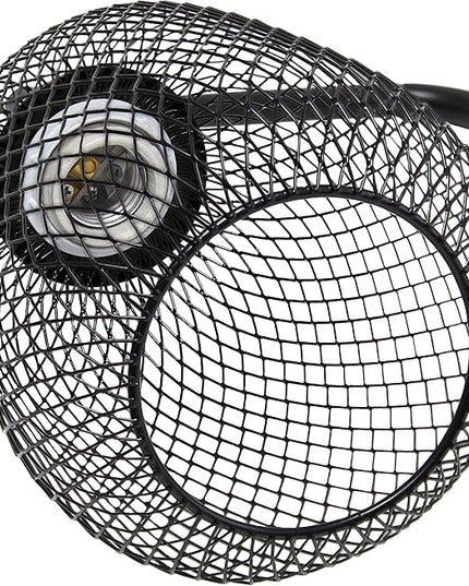Elegant Designs LD1060-BLK Mesh Wire Table Lamp, Matte Black - LeafyLoom