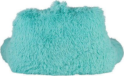 Klear Vu Shaggy Reading Pillow Back Rest Body Pillow for Adults and Kids, Lumbar and Arm Support on Bed, Chair, Couch, Sofa and Floor, 30" x 21", One Size, Aqua Sky - LeafyLoom