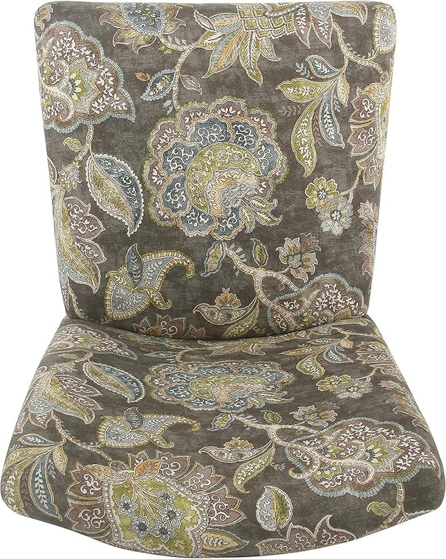 HomePop Parsons Classic Upholstered Accent Dining Chair, Set of 2, Multicolor Gray Floral - LeafyLoom