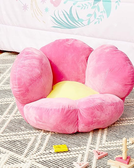 Trend Lab Flower Toddler Chair Plush Character Kids Chair Comfy Furniture Pillow Chair for Boys and Girls, 21 x 19 x 19 inches - LeafyLoom