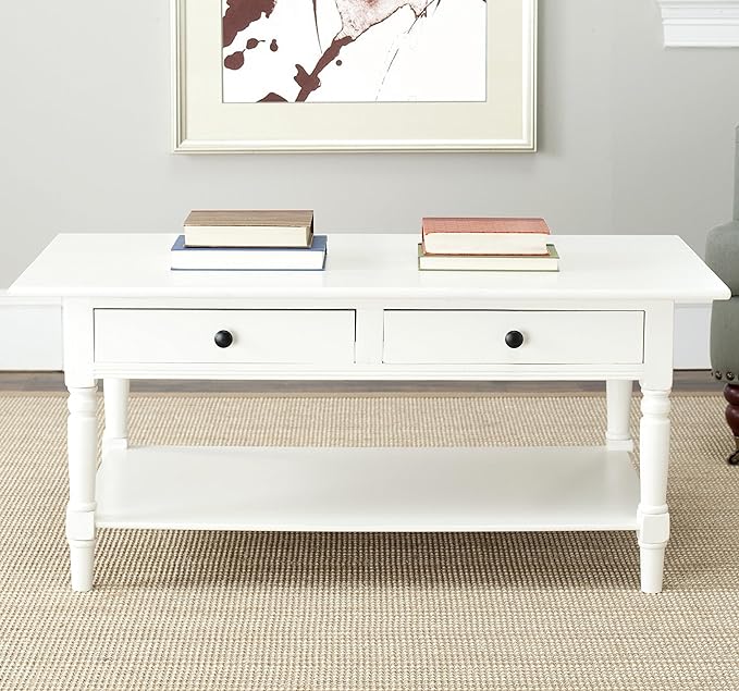 Safavieh American Homes Collection Boris Vintage Grey Coffee Table - LeafyLoom