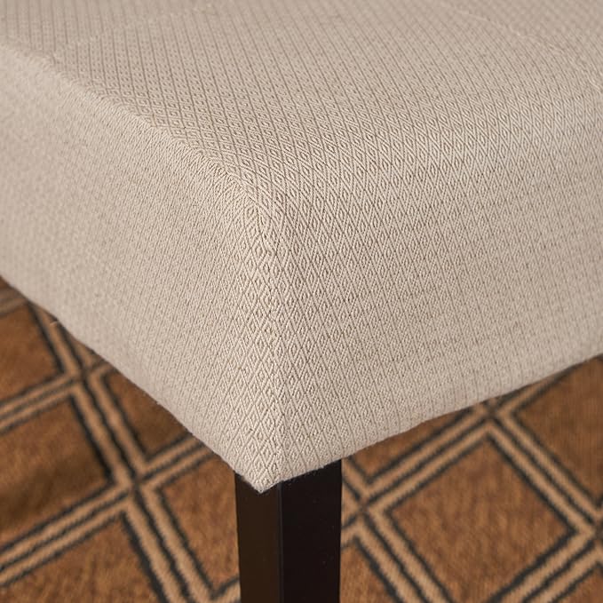 Christopher Knight Home Pertica Fabric Dining Chair, Beige 25D x 18W x 39.75H in - LeafyLoom