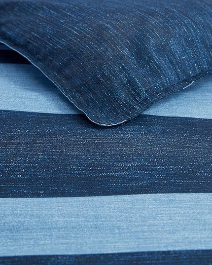Nautica - King Size Comforter Set, Cotton Reversible Bedding with Matching Shams, Stylish Home Decor (Longpoint Blue, King) - LeafyLoom