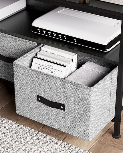 IDEALHOUSE Dresser TV Stand 50 Inch Entertainment Center with Storage TV Stand for Bedroom Small TV Stand Dresser with Drawers and Shelves, TV & Media Console Table Furniture for Living Room, Grey - LeafyLoom