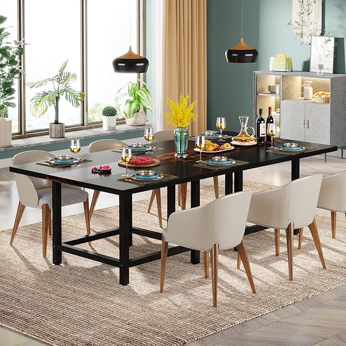 39.4"x 39.4"x29.5 “ inches Rustic Wooden Square Dining Kitchen Table for Small Space - LeafyLoom