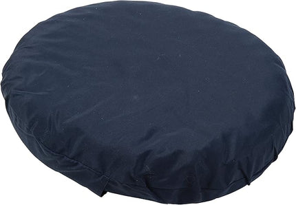 DMI 16-inch Convoluted Molded Foam Ring Donut Pillow Seat Cushion for Hemorrhoids, Back Pain, Tailbone Relief Cushion, Navy - LeafyLoom