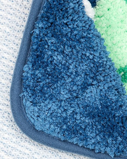 Jay Franco Star Wars The Mandalorian Blue Space Tufted Polyester Bath Rug, Kids Bath Features Baby Yoda Grogu (Official Star Wars Product) - LeafyLoom