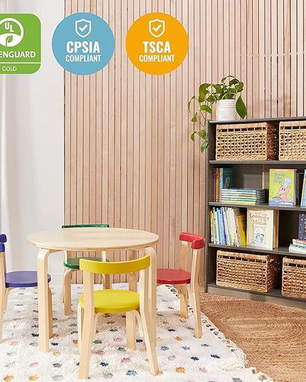 ECR4Kids ECRKids Seating, 5-Piece Table and Chairs Set, Assorted - LeafyLoom