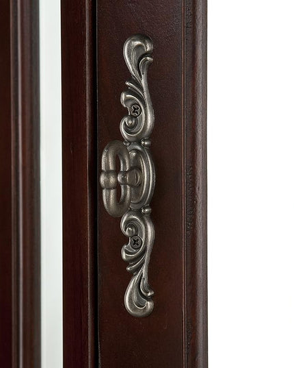 Home Decorators Collection Vitric Lighted Curio, 70" Hx21 Wx16 D, Mahogany - LeafyLoom