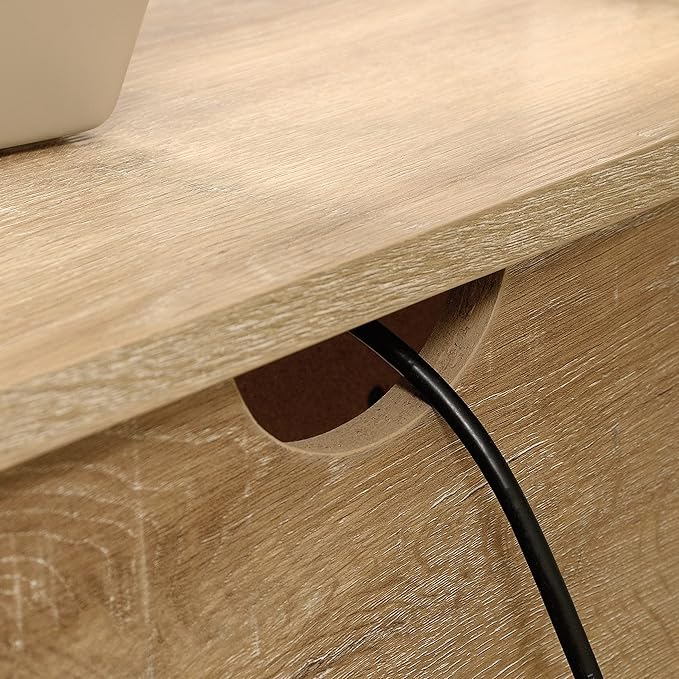 Sauder Garden Villa Desk, L: 59.06" x W: 20.71" x H: 29.80", Orchard Oak Finish - LeafyLoom