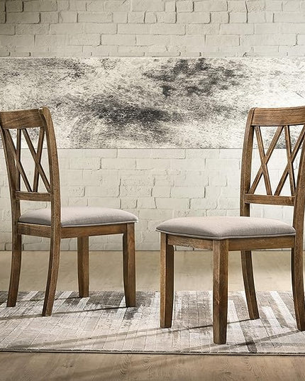 NicBex Haerin-SD-00149-LWJ Dining Chairs, 20"x19"x38", Brown - LeafyLoom