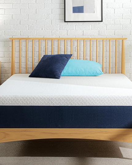 ZINUS 12 Inch Cooling Comfort Hybrid Mattress [New Version], Full, Fiberglass free, Medium Firm Feel, Motion Isolation, Certified Safe Foams & Fabric, Mattress in A Box - LeafyLoom