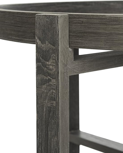 Safavieh Home Collection Cursten Retro Wood Tray Top Coffee Table, Dark Grey - LeafyLoom