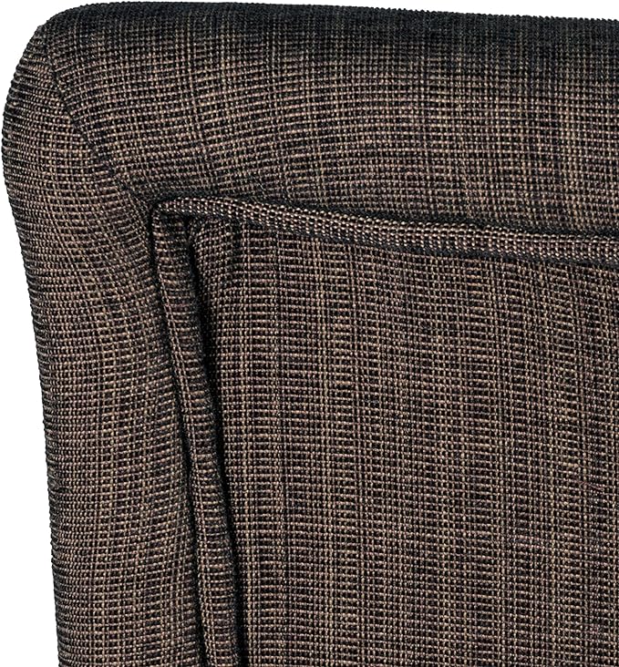 HomePop Parsons Classic Dining Chair, Single Pack,Textile, Crosshatch Brown - LeafyLoom