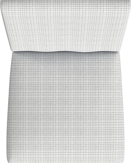 HomePop Classic Parsons Dining Chairs, Single Pack, Cream Mini Grid Pattern - LeafyLoom