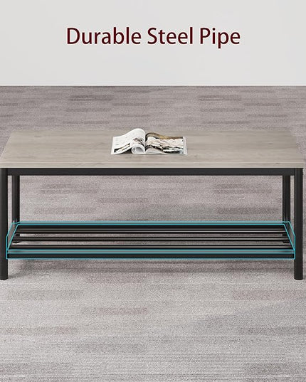 GAOMON Dining Table Set for 4, Kitchen Table with Chairs and Bench, 4-Person Dining Room Table Set with Wine Rack, Rectangular Kitchen Table Set for Small Space, Apartment, Home, Rustic Grey - LeafyLoom