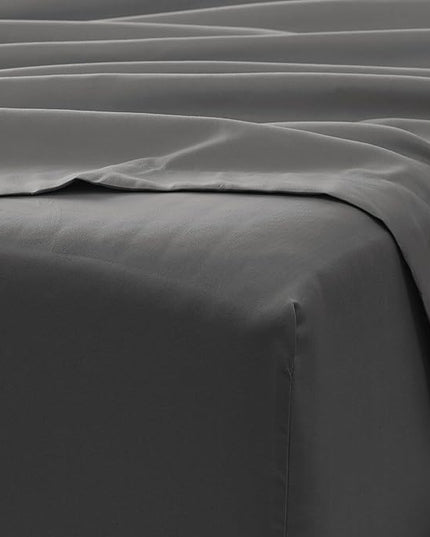 Linen Market Bed Sheets for Twin Size Bed (Gray) - Sleep Better Than Ever with These Soft and Cooling Twin Sheets - Deep Pocket Fits 16" Thick Beds - 3 Piece Twin Sheet Set - LeafyLoom
