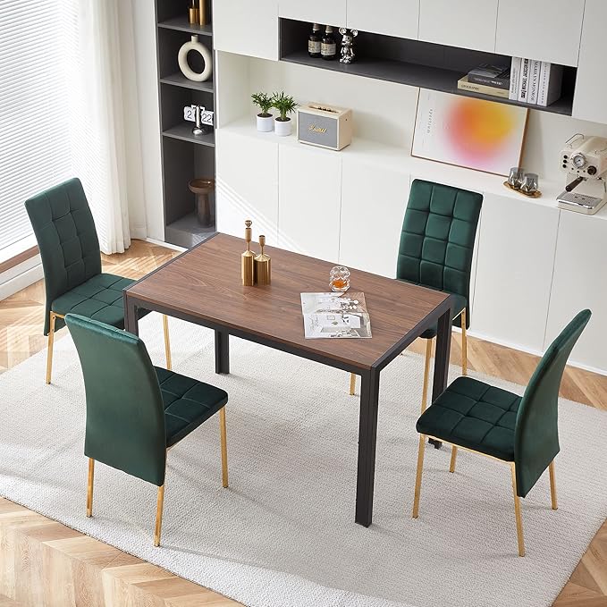 NicBex Haerin-SD-00335-LWJ Dining Chairs, 20.3"x16.1"x36.2", Green - LeafyLoom