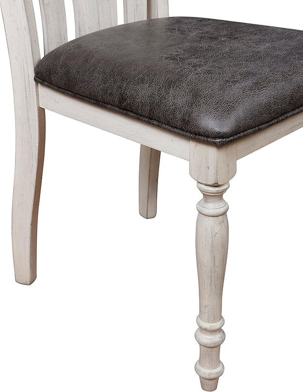 NicBex Haerin-SD-00167-LWJ Dining Chairs, 21.8"x18"x38.8", Antique White - LeafyLoom