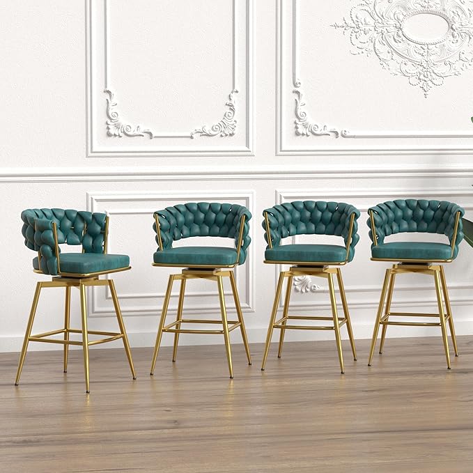 NicBex Haerin-SD-00362-LWJ Dining Chairs, 18.1"x18.1"x35.8", Blue - LeafyLoom