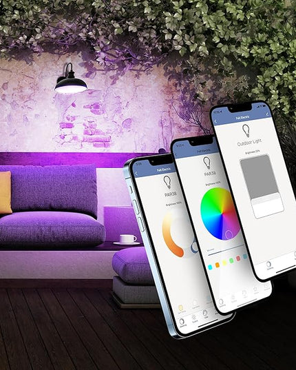 Feit Electric BR30 Smart Flood Light Bulb,2.4GHz WiFi Color Changing and Dimmable, No Hub, Works with Alexa or Google Assistant, BR30/RGBW/CA/AG, 65W, Multi-Color (RGBW), 1 Count (Pack of 1) FeitElectricCompany