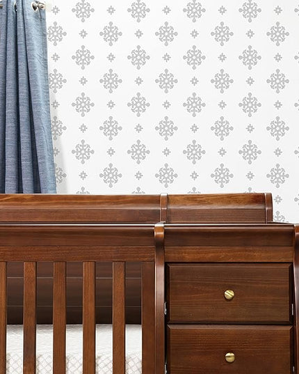 DaVinci Kalani 4-in-1 Convertible Crib and Changer Combo in Espresso - LeafyLoom
