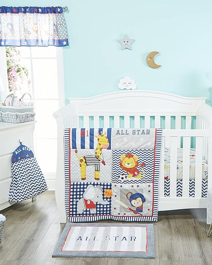 Hand Tufted All Star Bedroom or Bathroom Rug - 30x20 in; 100% Cotton Kids Bathroom Mat; Decorative Kids Area Rug - LeafyLoom