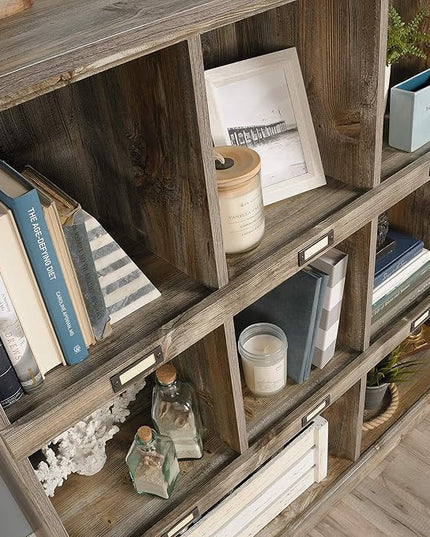 Sauder Granite Trace Bookcase/ Book Shelf, Rustic Cedar finish - LeafyLoom