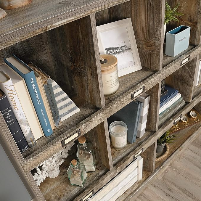 Sauder Granite Trace Bookcase/ Book Shelf, Rustic Cedar finish - LeafyLoom