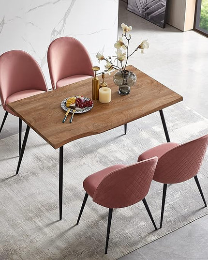 NicBex Haerin-SD-00330-LWJ Dining Chairs, 21.3"x20.5"x33.1", Pink - LeafyLoom