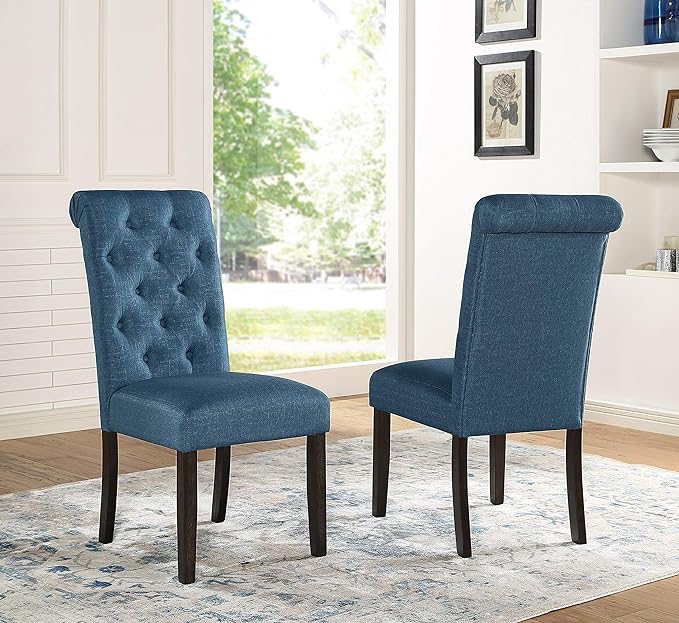 NicBex Haerin-SD-00145-LWJ Dining Chairs, 21"x18"x39.2", Blue - LeafyLoom