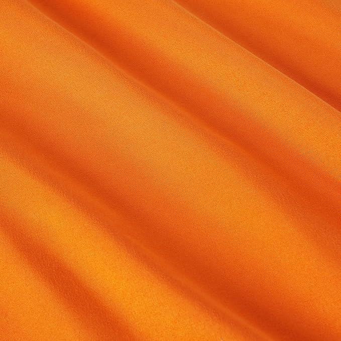 Amazon Basics 2 Piece Microfiber Kid's Comforter and Pillow Sham Set, Toddler, Bright Orange, Solid - LeafyLoom