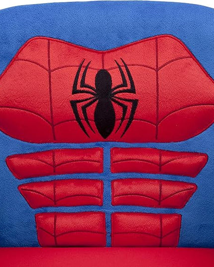 Delta Children Figural Upholstered Chair, Marvel Spider Man (Blue, Red) - LeafyLoom