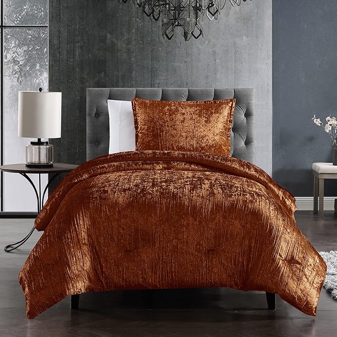 Riverbrook Home Turin Comforter Set, Twin, Spice, 2-Piece Set - LeafyLoom