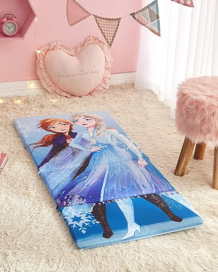 Disney Frozen 2 Kids Accordion Foldable Portable Nap Mat, 44" Lx19 W - LeafyLoom