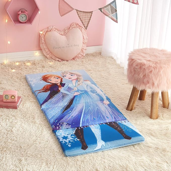Disney Frozen 2 Kids Accordion Foldable Portable Nap Mat, 44" Lx19 W - LeafyLoom