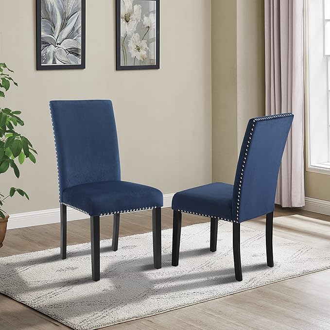 NicBex Haerin-SD-00164-LWJ Dining Chairs, 19"x22.6"x38.3", Blue - LeafyLoom