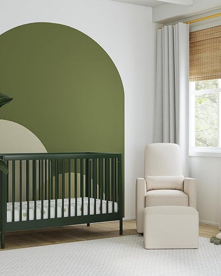 DaVinci Birdie 3-in-1 Convertible Crib, Forest Green, Easy Assemble, Greenguard Gold Certified - LeafyLoom