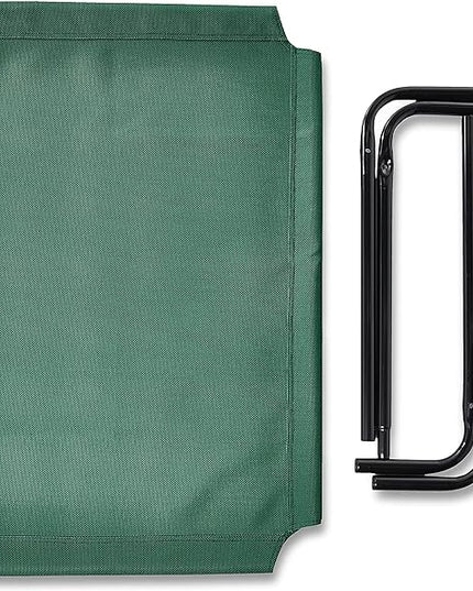 Amazon Basics Cooling Elevated Pet Dog Bed, Medium (43 x 26 x 7.5 Inches), Green AmazonBasics