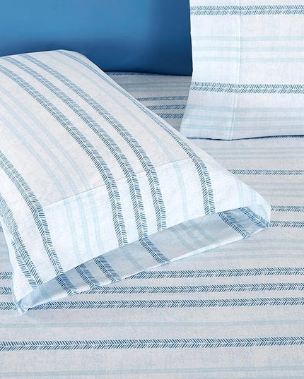 Elegant Comfort Softest and Coziest 4-Piece Sheet Set - 1500 Premium Hotel Quality Microfiber - Deep Pocket, Wrinkle Resistant 4-Piece Floral Bed Sheet Set, Twin XL, Traci Aqua - LeafyLoom