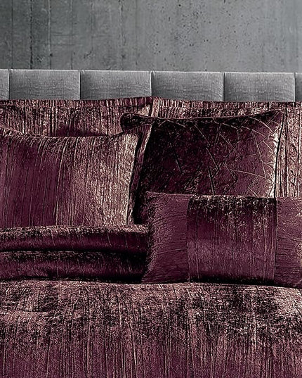 Riverbrook Home Turin Comforter Set, King, Plum, 7-Piece Set - LeafyLoom