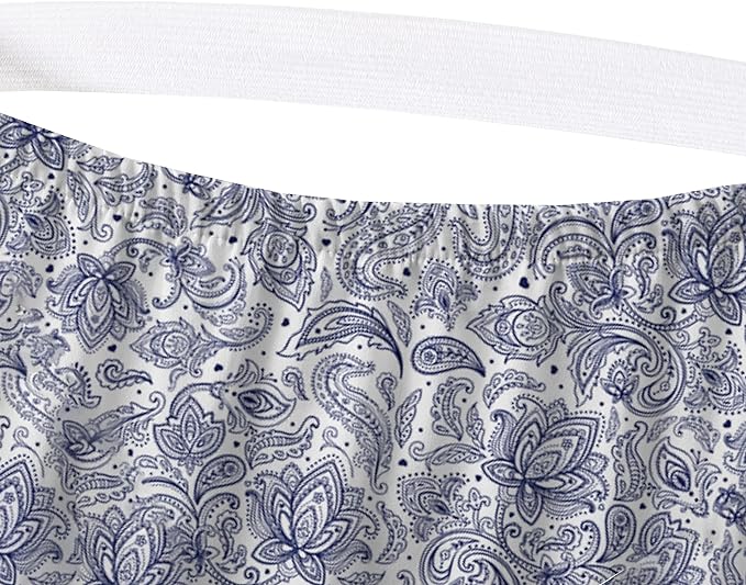 Elegant Comfort Softest and Coziest 4-Piece Sheet Set - 1500 Premium Hotel Quality Microfiber - Deep Pocket, Wrinkle Resistant 4-Piece Paisley Pattern Bed Sheet Set, Twin, Paisley Navy - LeafyLoom